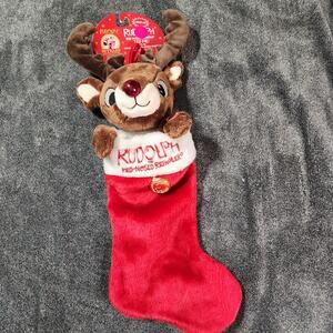 DanDee Rudolph the Red Nosed Reindeer stocking animated works! New!35